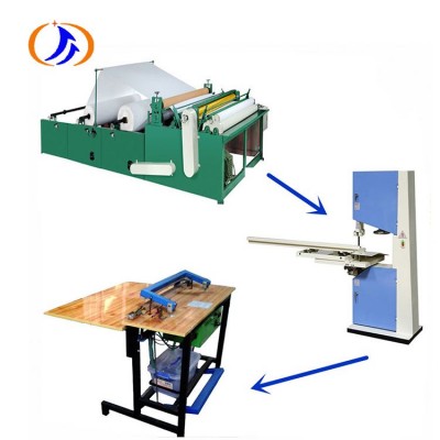 Full Automatic Small Toilet Tissue Paper Roll Rewinder Making Machine